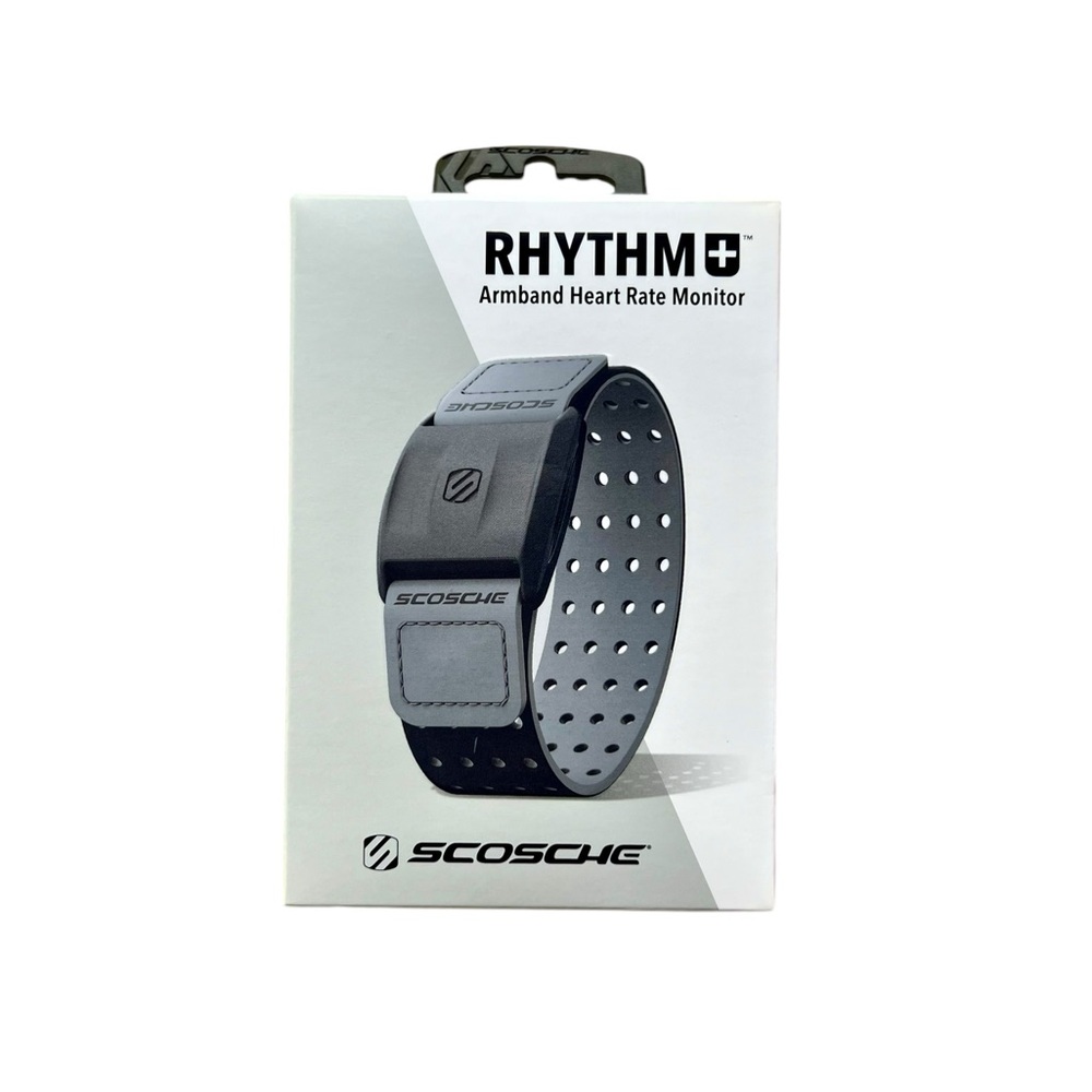 EUC - Scosche Rhythm+ Armband Heart Rate Monitor - Gray/Orange Band - Picture 2 of 6